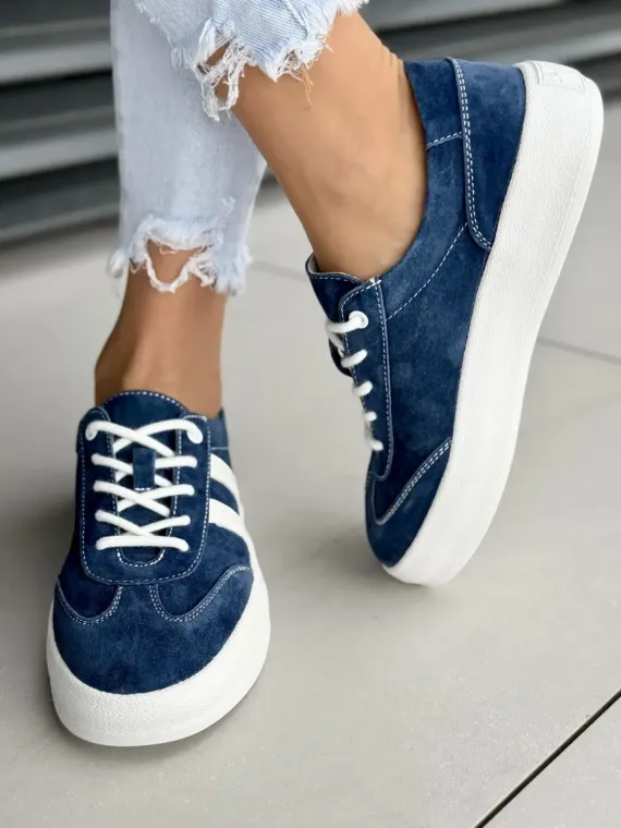 Sneakersy damskie ze skóry naturalnej