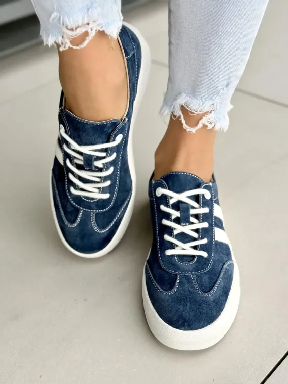 Sneakersy damskie ze skóry naturalnej