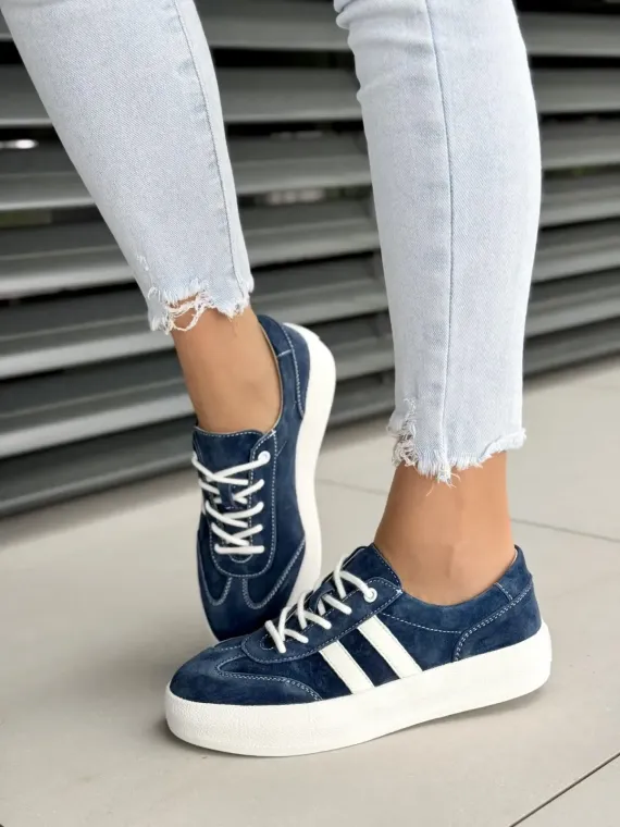 Sneakersy damskie ze skóry naturalnej