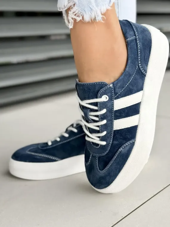 Sneakersy damskie ze skóry naturalnej