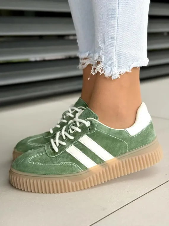 Sneakersy damskie ze skóry naturalnej