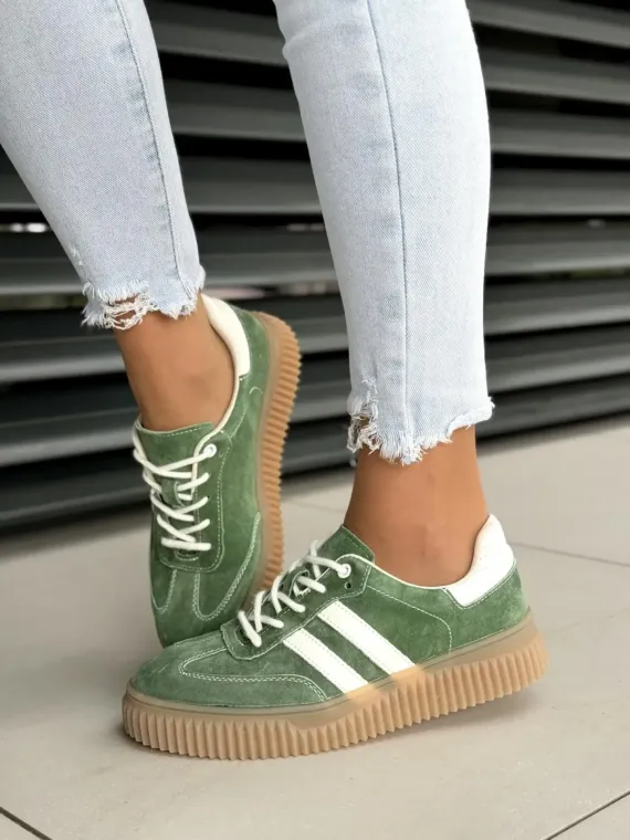 Sneakersy damskie ze skóry naturalnej