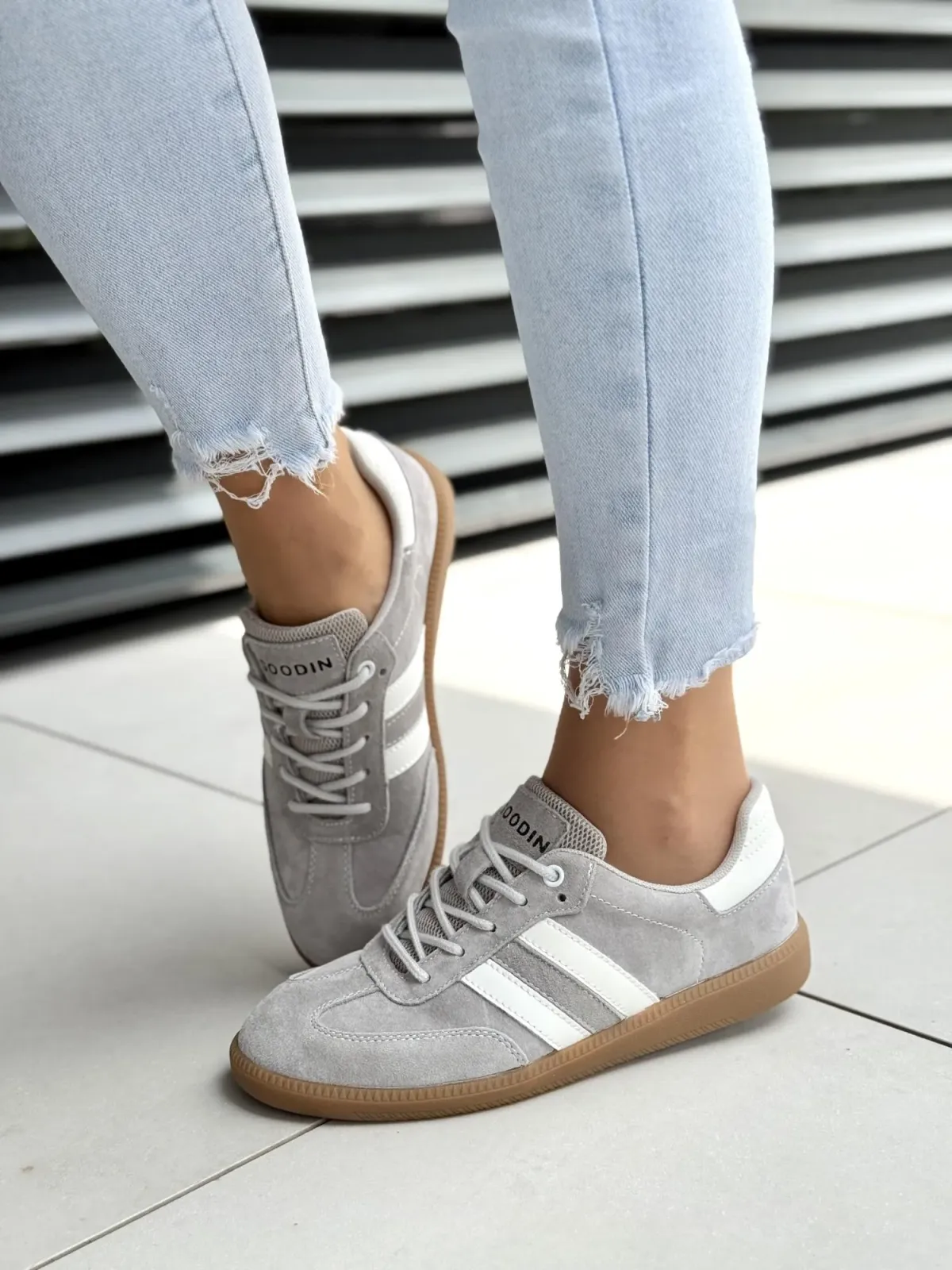 Sneakersy damskie ze skóry naturalnej