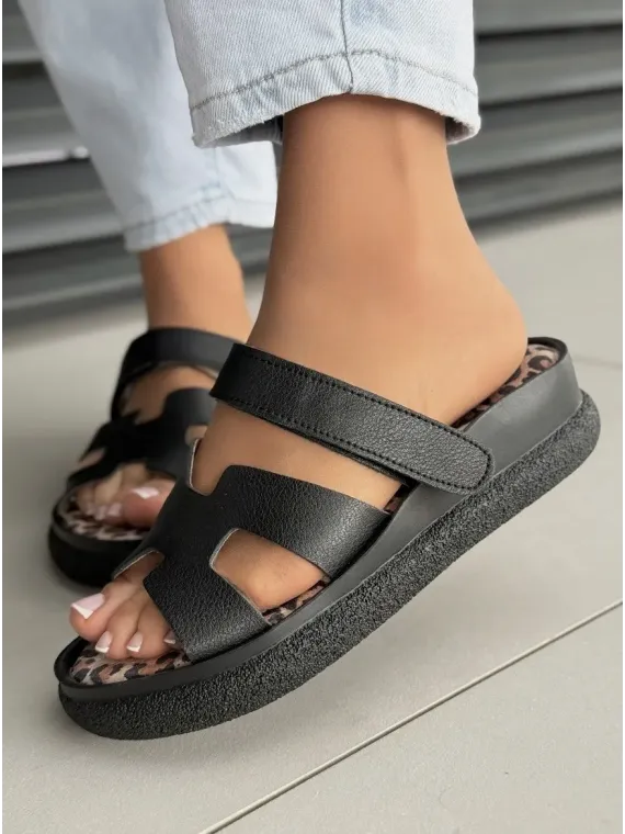 Klapki damskie ze skóry naturalnej