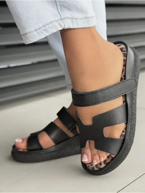 Klapki damskie ze skóry naturalnej