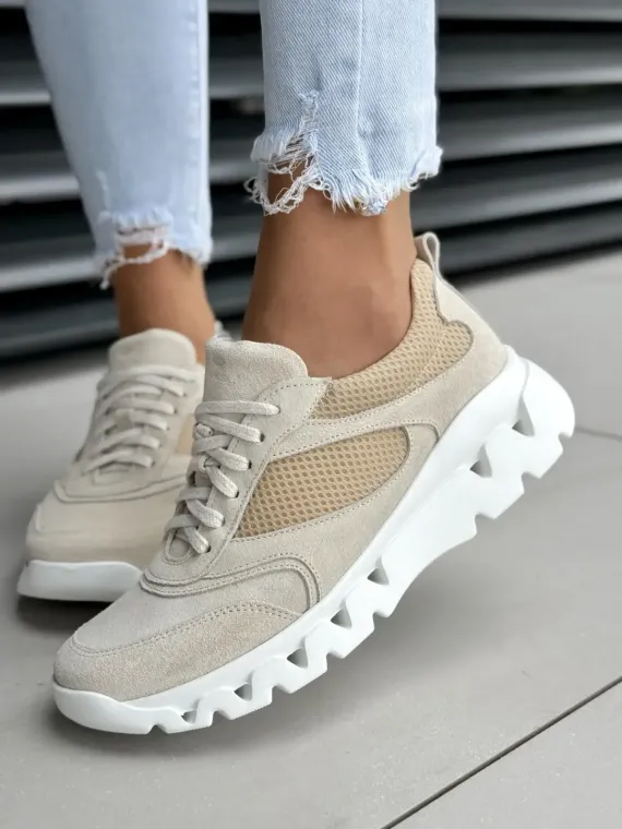 Sneakersy damskie OLEKSY ze skóry naturalnej Polskiej produkcji