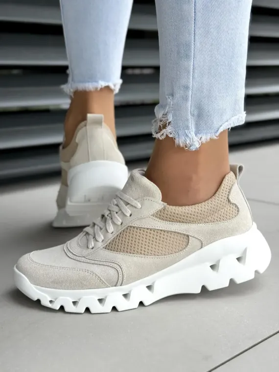 Sneakersy damskie OLEKSY ze skóry naturalnej Polskiej produkcji