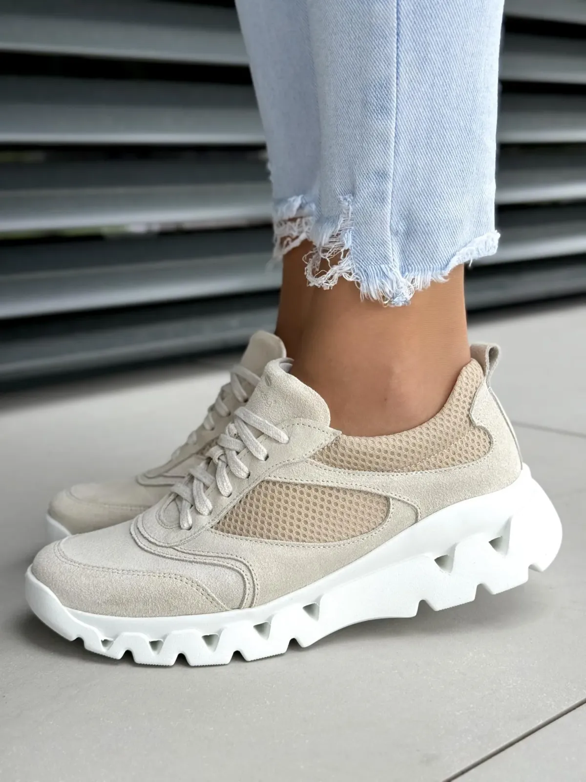 Sneakersy damskie OLEKSY ze skóry naturalnej Polskiej produkcji