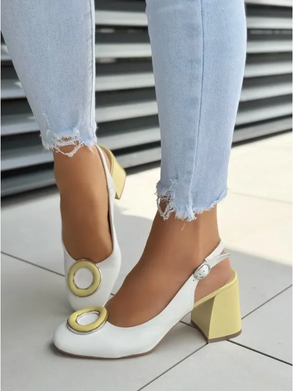 Sandały damskie ze skóry naturalnej