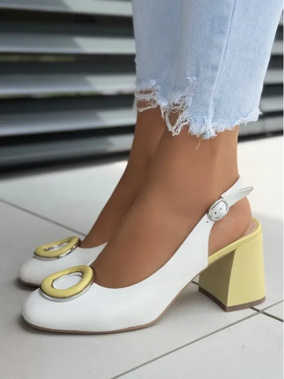 Sandały damskie ze skóry naturalnej