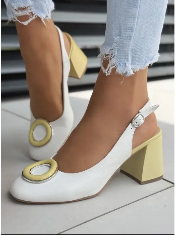 Sandały damskie ze skóry naturalnej