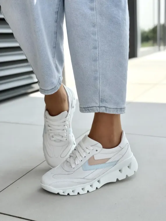 Sneakersy damskie OLEKSY ze skóry naturalnej Polskiej produkcji