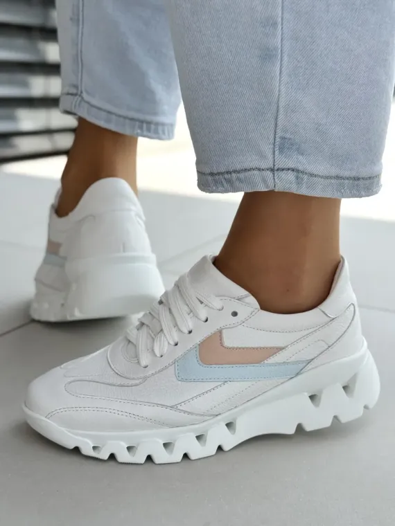 Sneakersy damskie OLEKSY ze skóry naturalnej Polskiej produkcji