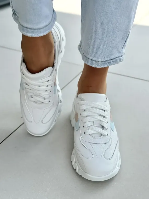 Sneakersy damskie OLEKSY ze skóry naturalnej Polskiej produkcji