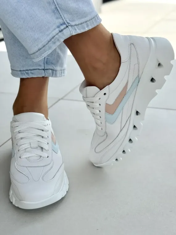 Sneakersy damskie OLEKSY ze skóry naturalnej Polskiej produkcji