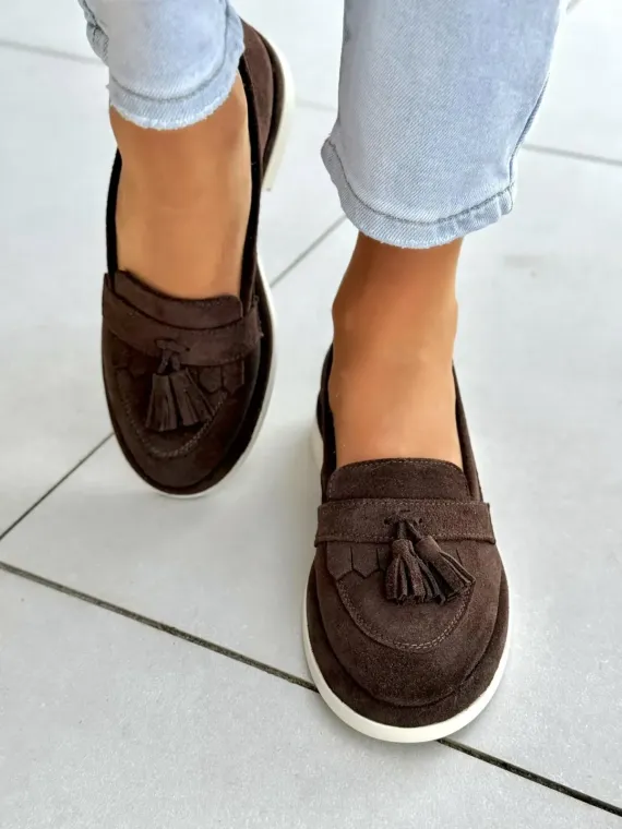 Mokasyny damskie OLEKSY ze skóry naturalnej Polskiej produkcji