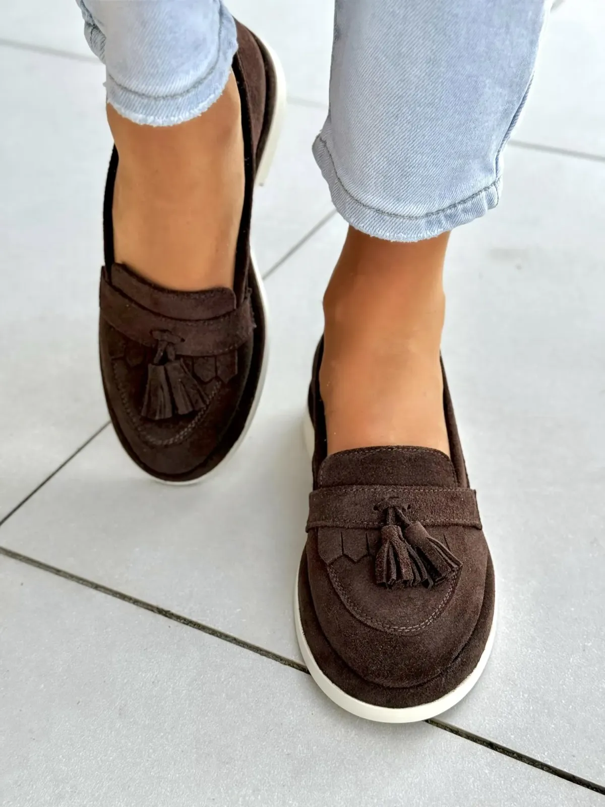 Mokasyny damskie OLEKSY ze skóry naturalnej Polskiej produkcji