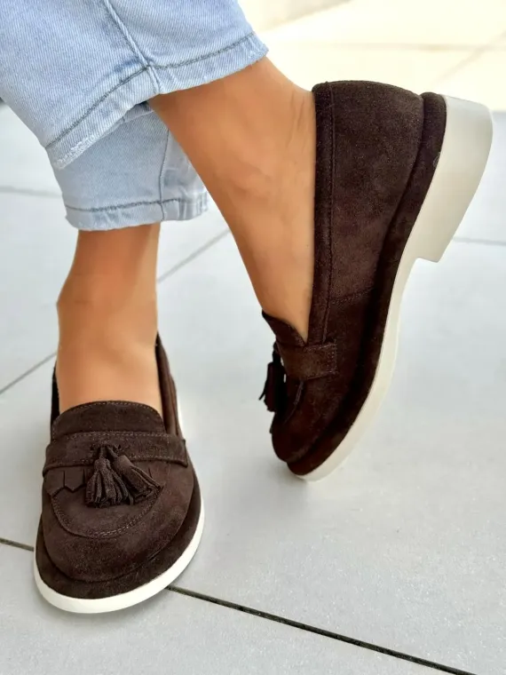 Mokasyny damskie OLEKSY ze skóry naturalnej Polskiej produkcji