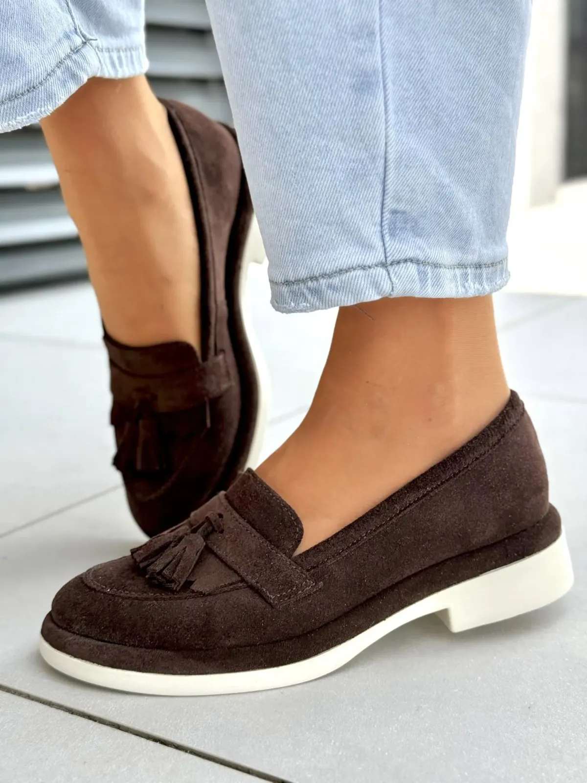 Mokasyny damskie OLEKSY ze skóry naturalnej Polskiej produkcji