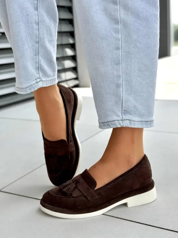 Mokasyny damskie OLEKSY ze skóry naturalnej Polskiej produkcji
