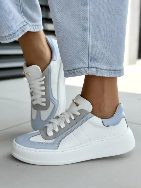 Sneakersy damskie OLEKSY ze skóry naturalnej Polskiej produkcji