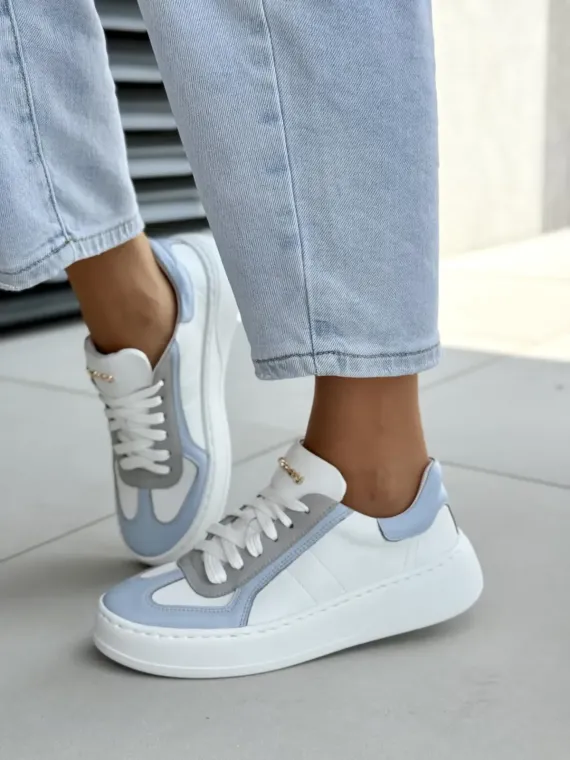 Sneakersy damskie OLEKSY ze skóry naturalnej Polskiej produkcji