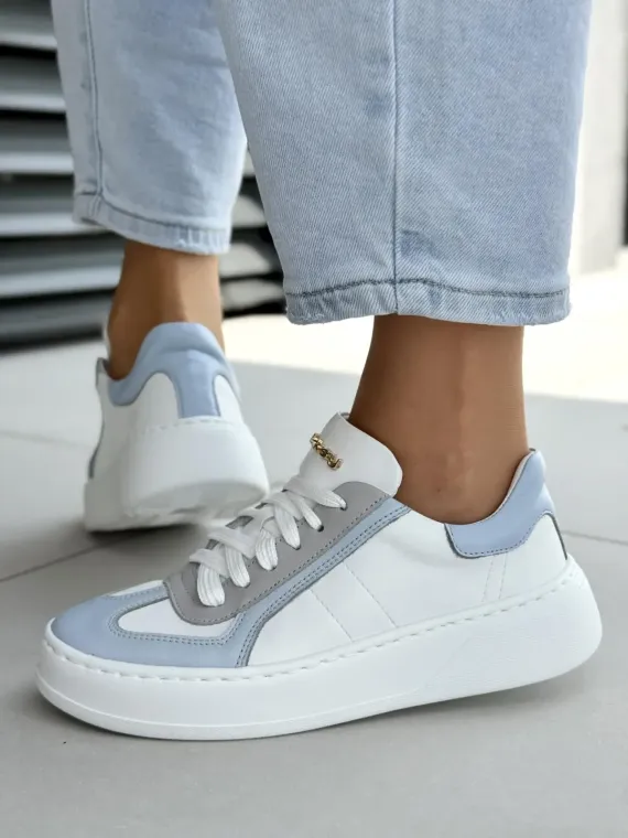 Sneakersy damskie OLEKSY ze skóry naturalnej Polskiej produkcji