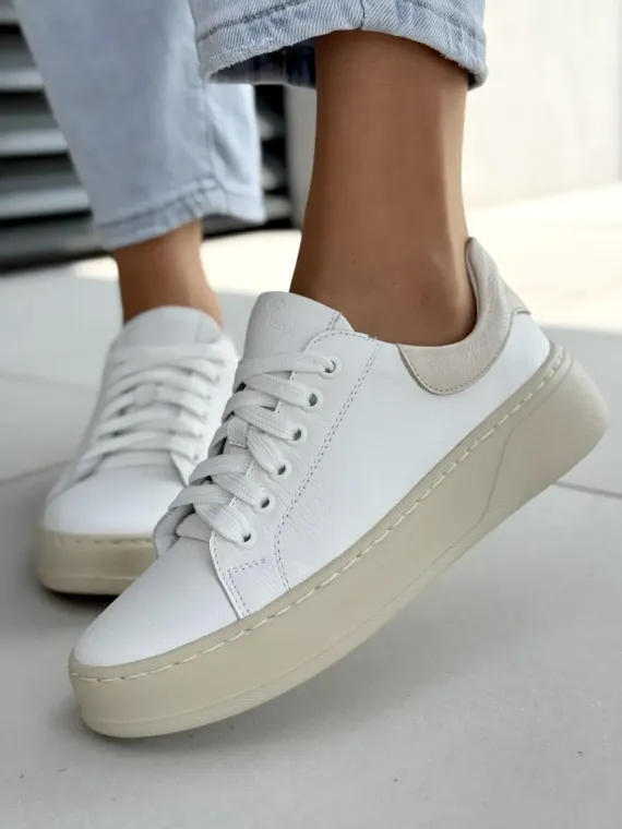 Sneakersy damskie OLEKSY ze skóry naturalnej Polskiej produkcji