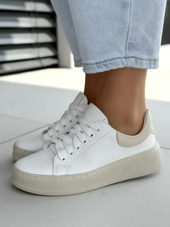 Sneakersy damskie OLEKSY ze skóry naturalnej Polskiej produkcji