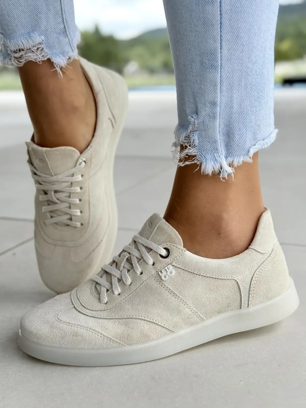 Sneakersy damskie OLEKSY ze skóry naturalnej Polskiej produkcji