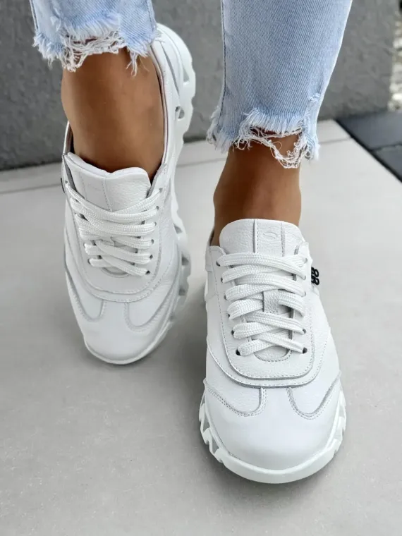Sneakersy damskie OLEKSY ze skóry naturalnej Polskiej produkcji