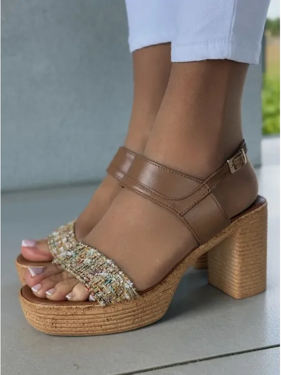 Sandałki damskie OLEKSY ze skóry naturalnej Polskiej produkcji