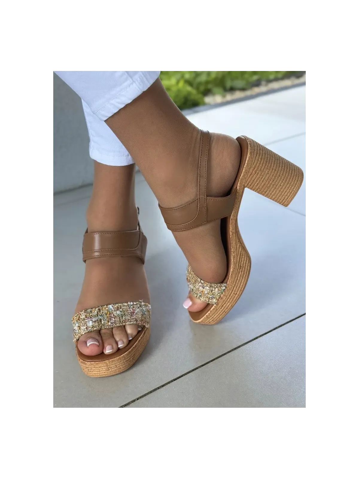 Sandałki damskie OLEKSY ze skóry naturalnej Polskiej produkcji