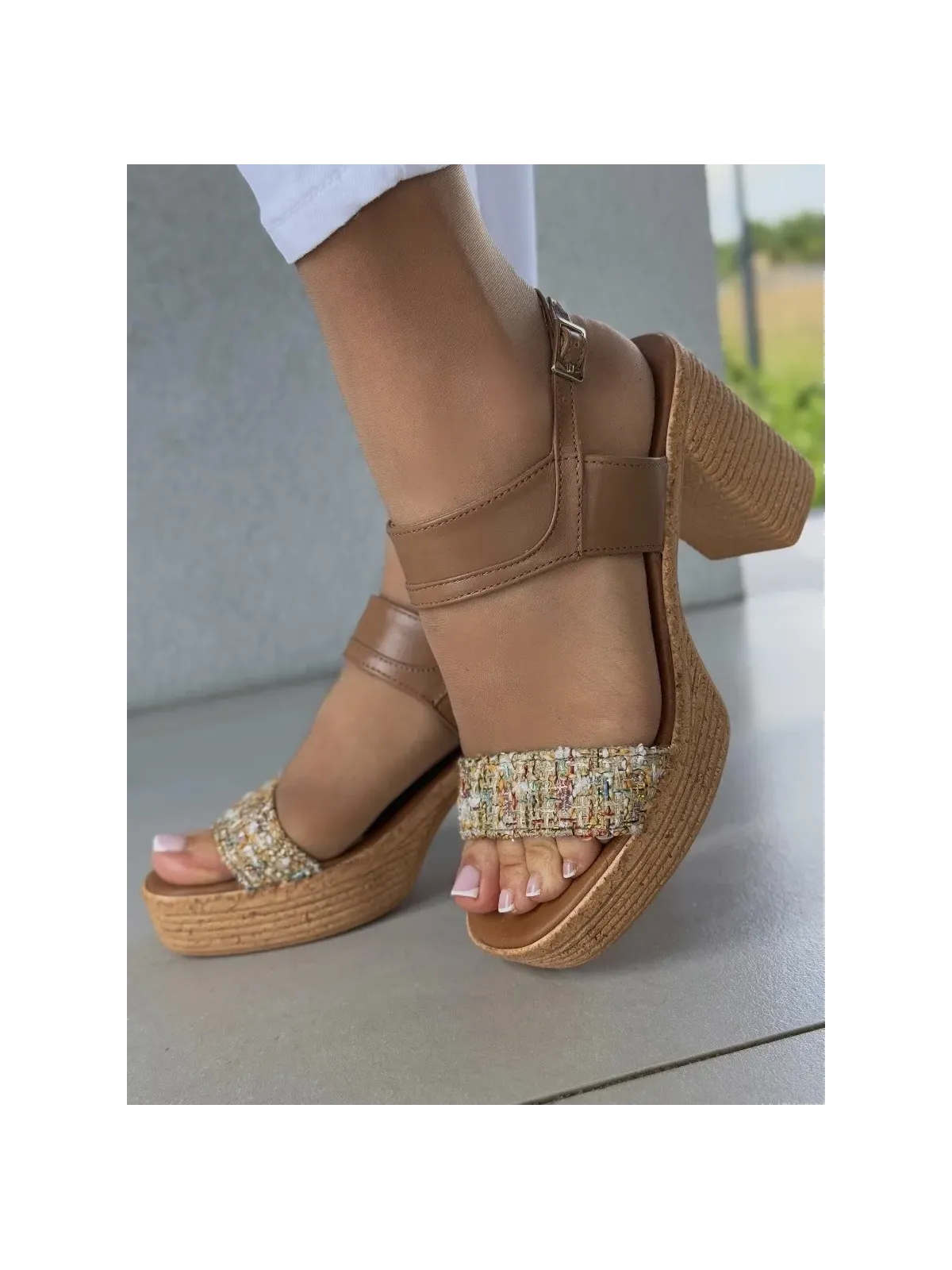 Sandałki damskie OLEKSY ze skóry naturalnej Polskiej produkcji