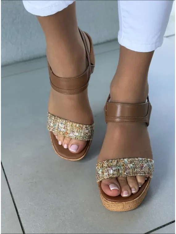 Sandałki damskie OLEKSY ze skóry naturalnej Polskiej produkcji