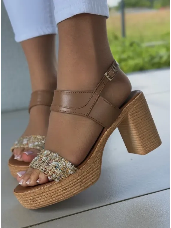 Sandałki damskie OLEKSY ze skóry naturalnej Polskiej produkcji