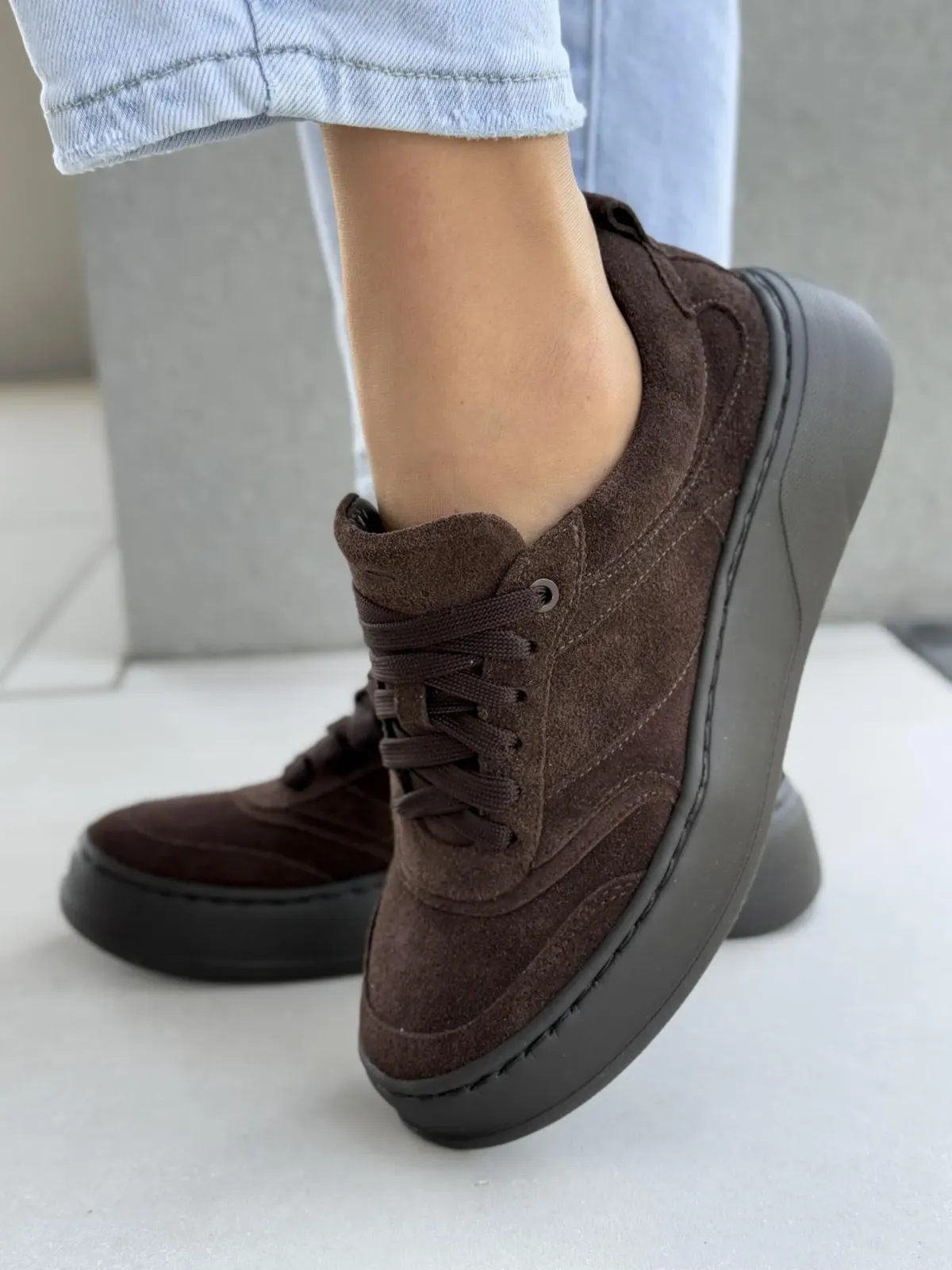 Sneakersy damskie OLEKSY ze skóry naturalnej Polskiej produkcji