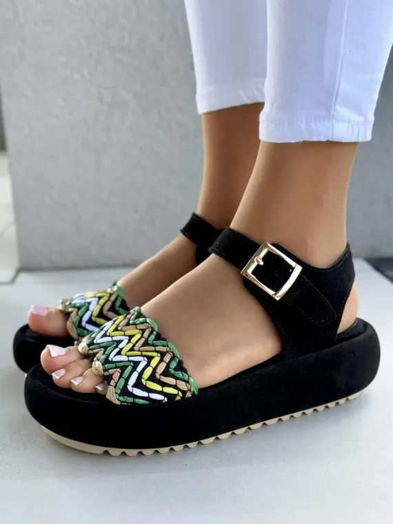 Sandałki damskie OLEKSY ze skóry naturalnej Polskiej produkcji