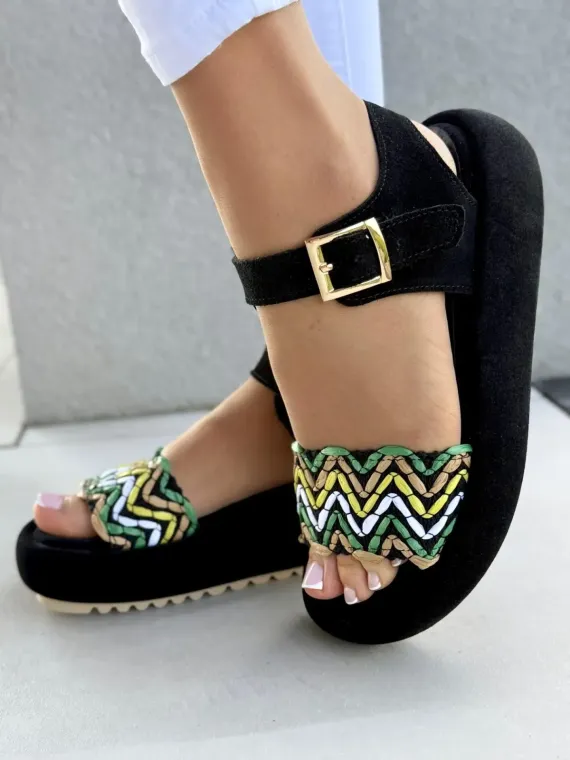 Sandałki damskie OLEKSY ze skóry naturalnej Polskiej produkcji