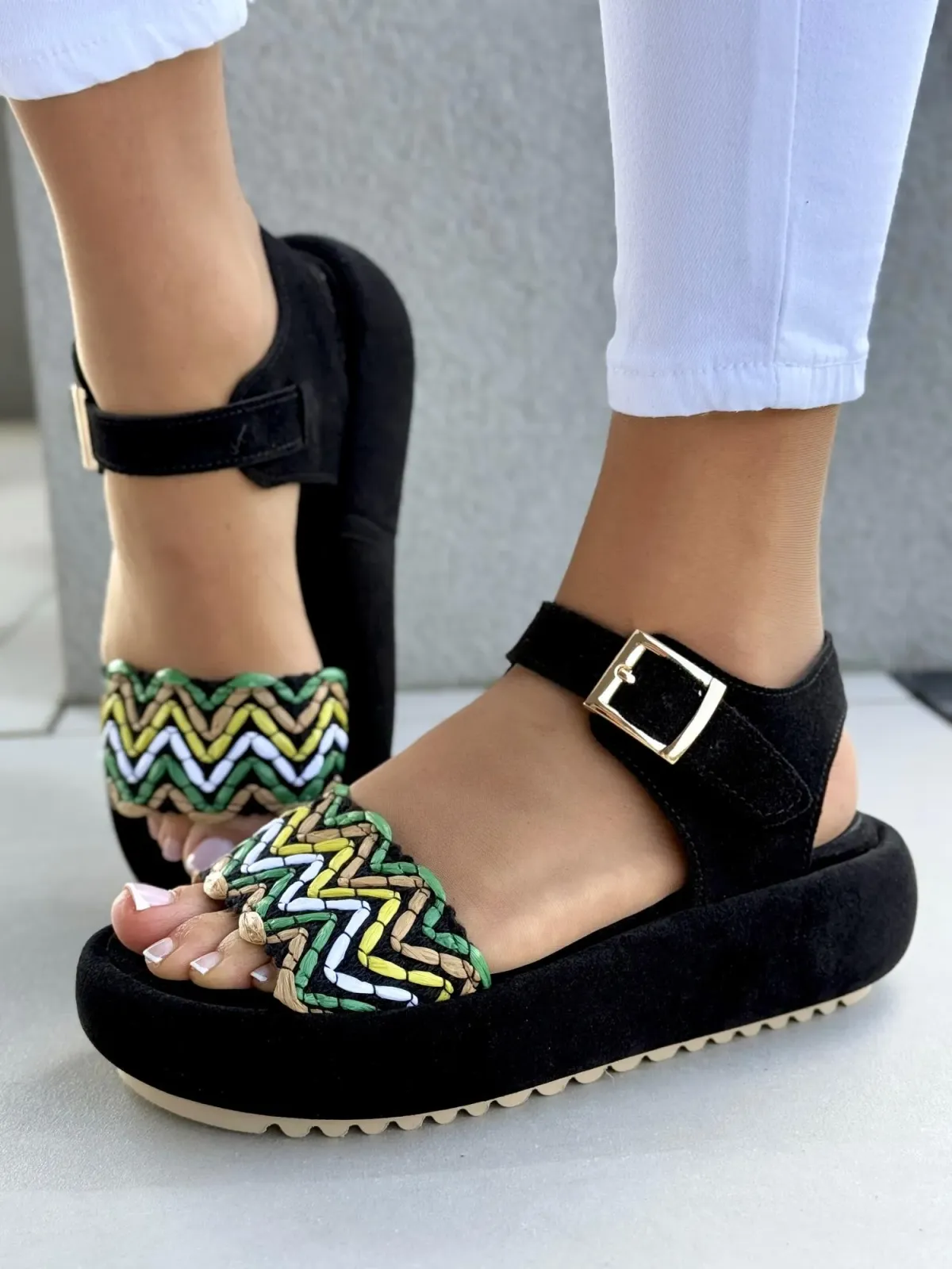 Sandałki damskie OLEKSY ze skóry naturalnej Polskiej produkcji