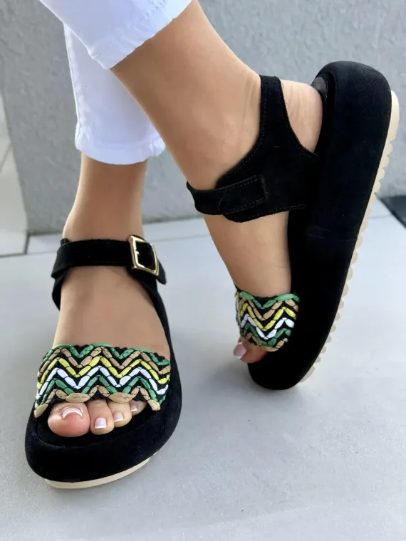 Sandałki damskie OLEKSY ze skóry naturalnej Polskiej produkcji