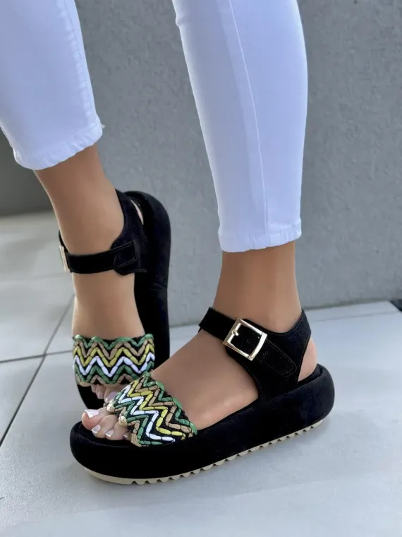 Sandałki damskie OLEKSY ze skóry naturalnej Polskiej produkcji