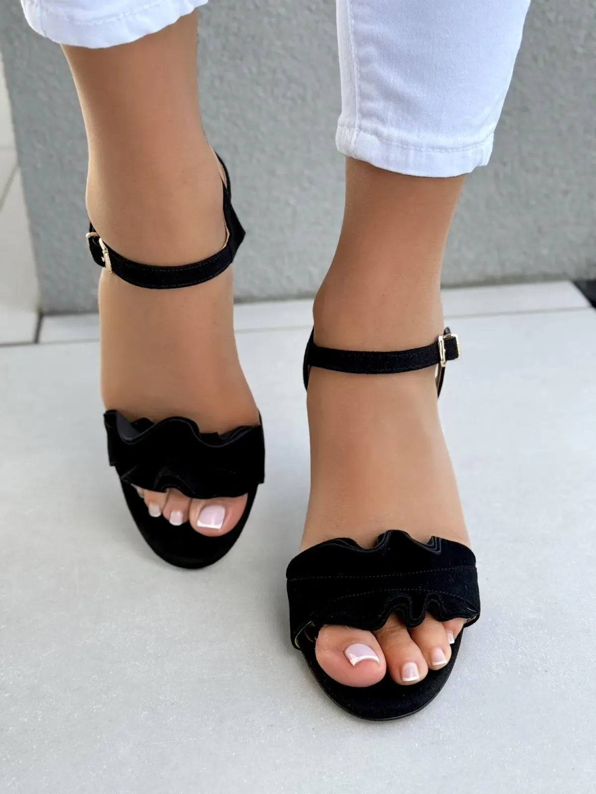 Sandałki damskie OLEKSY ze skóry naturalnej Polskiej produkcji