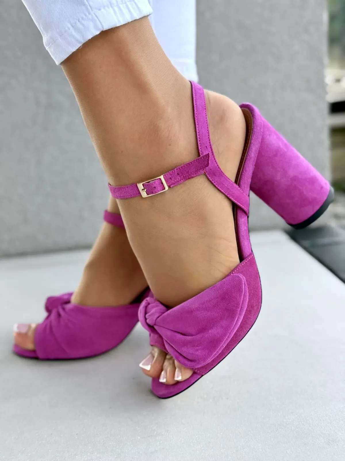 Sandałki damskie OLEKSY ze skóry naturalnej Polskiej produkcji