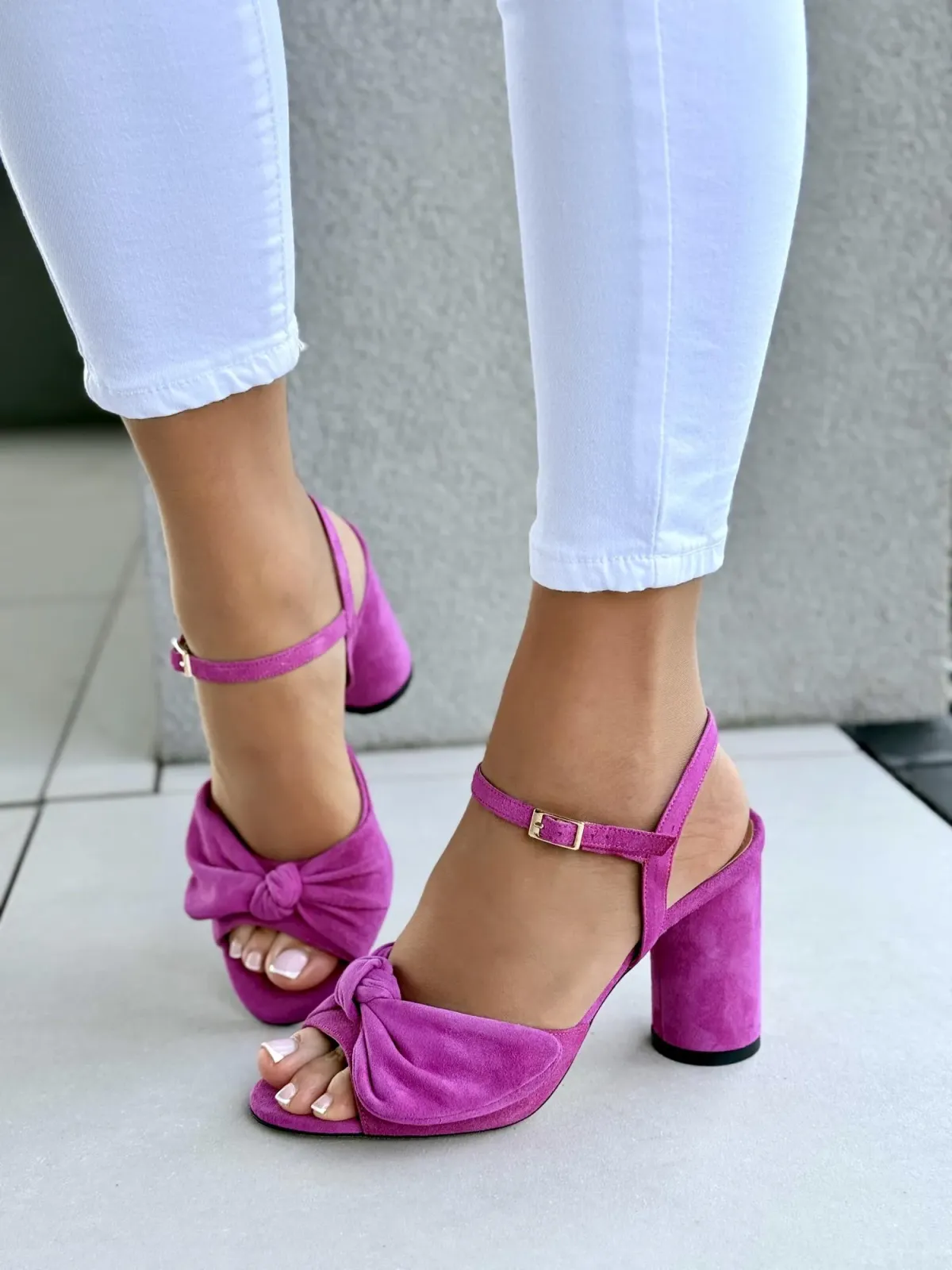 Sandałki damskie OLEKSY ze skóry naturalnej Polskiej produkcji