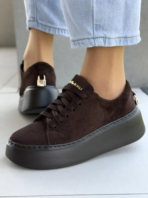 Sneakersy damskie OLEKSY ze skóry naturalnej Polskiej produkcji