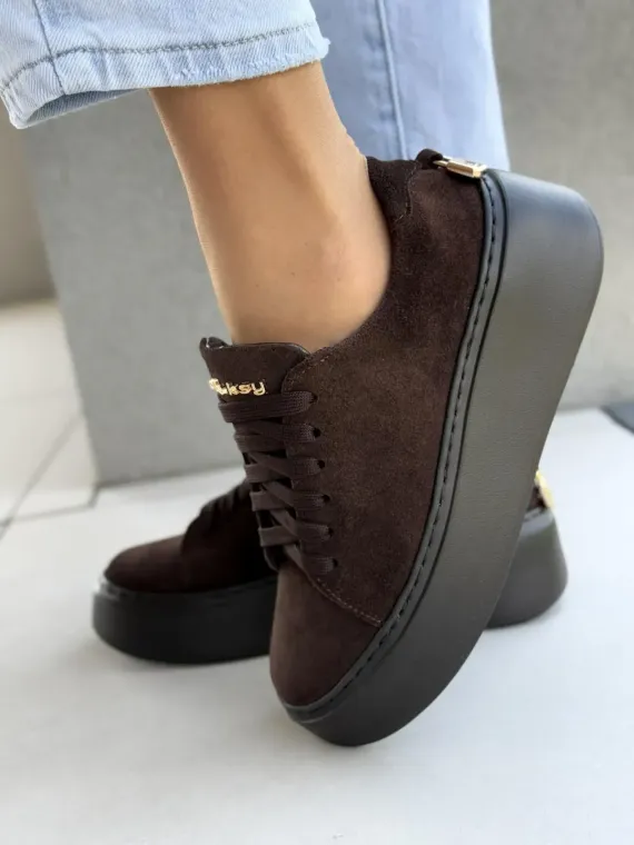 Sneakersy damskie OLEKSY ze skóry naturalnej Polskiej produkcji