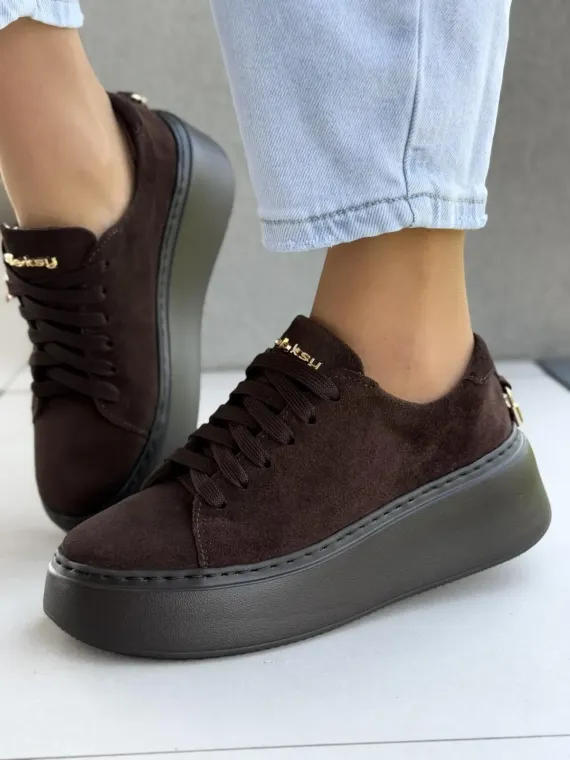 Sneakersy damskie OLEKSY ze skóry naturalnej Polskiej produkcji