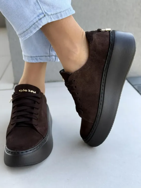 Sneakersy damskie OLEKSY ze skóry naturalnej Polskiej produkcji