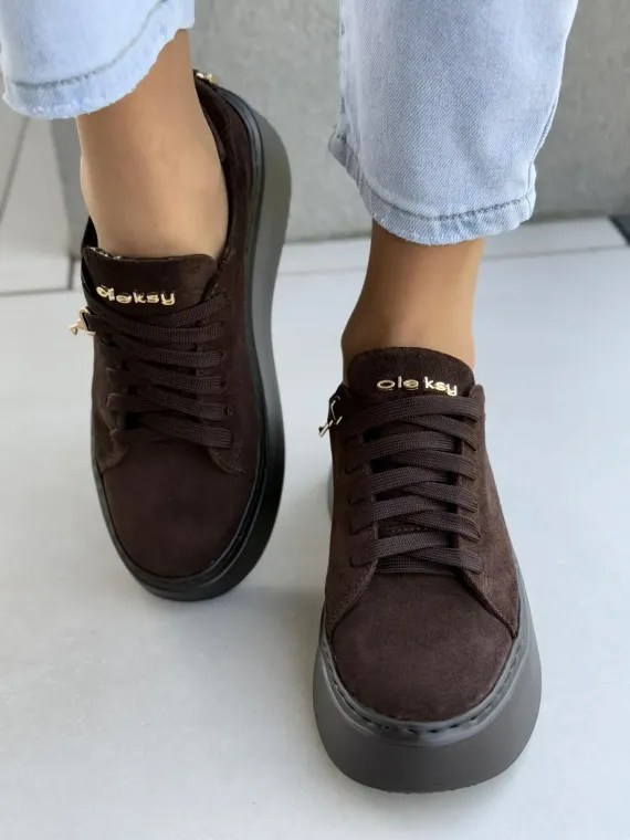 Sneakersy damskie OLEKSY ze skóry naturalnej Polskiej produkcji